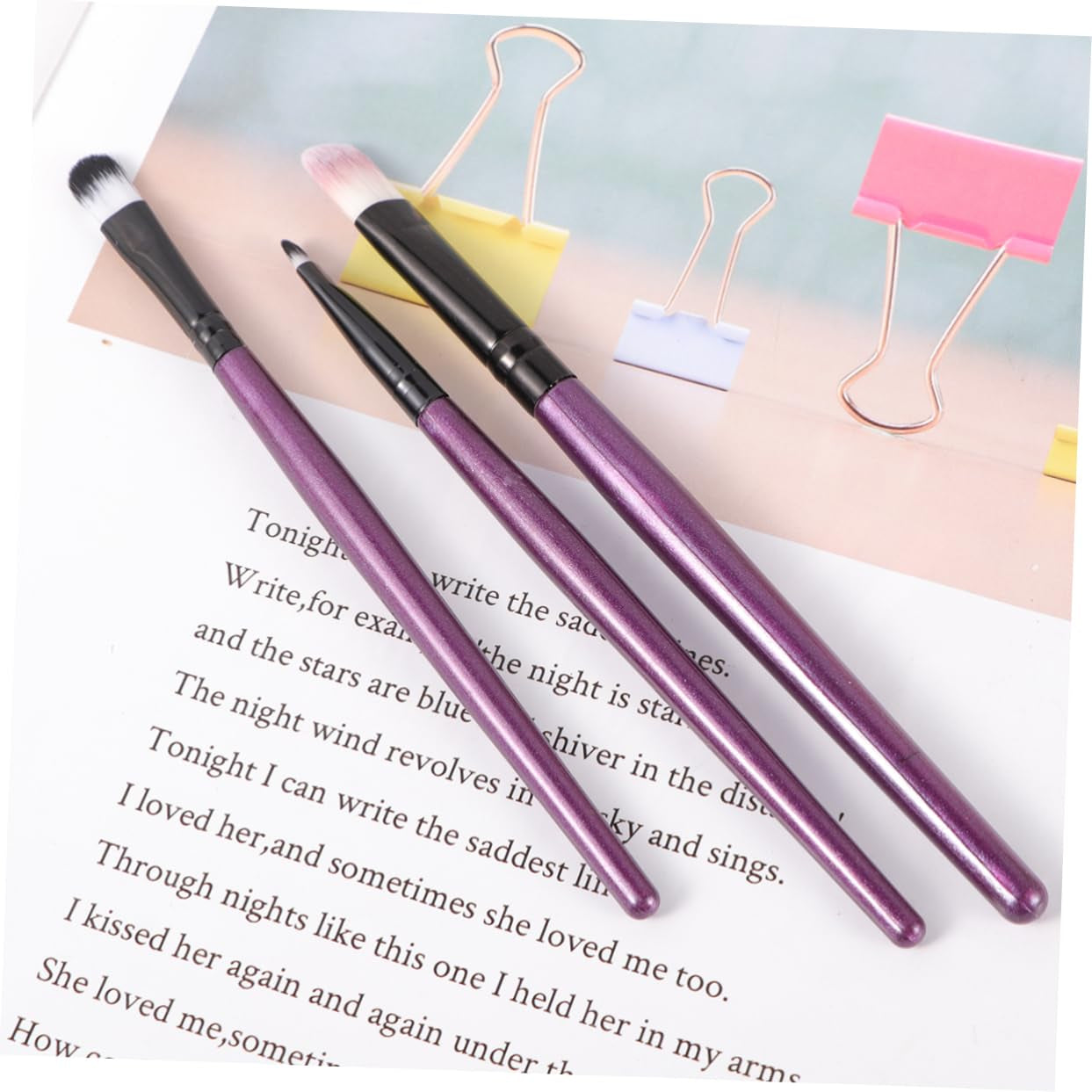 12Pcs Makeup Brush Wooden Handle Angled Blush Brush and Case Professional Cosmetics Kit for Women
